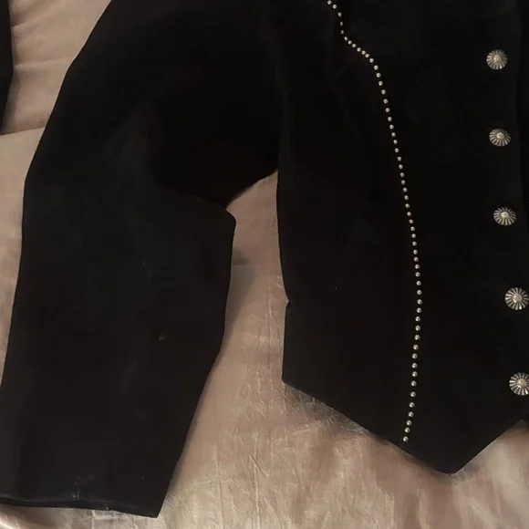 Tony Lama Black Studded Women's Blazer - Picture 3 of 6